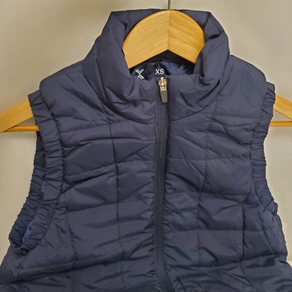 NWT Xersion Womens Quilted Lightweight Puffer Vest Navy Blue - XS - Picture 4 of 11